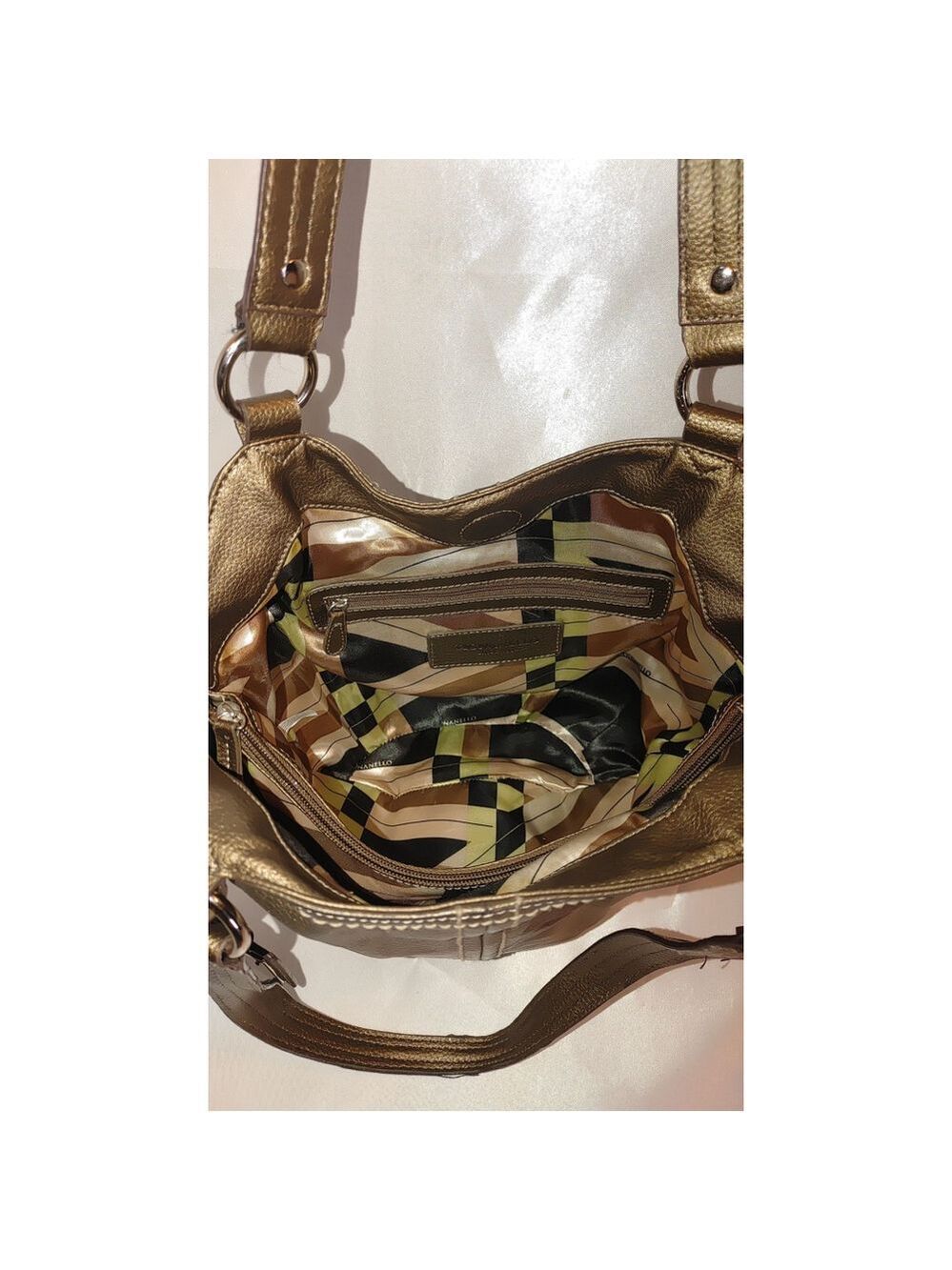 Tignanello Metallic Leather Shoulder Bag - Picture 3 of 5